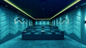 modern home theatre setup