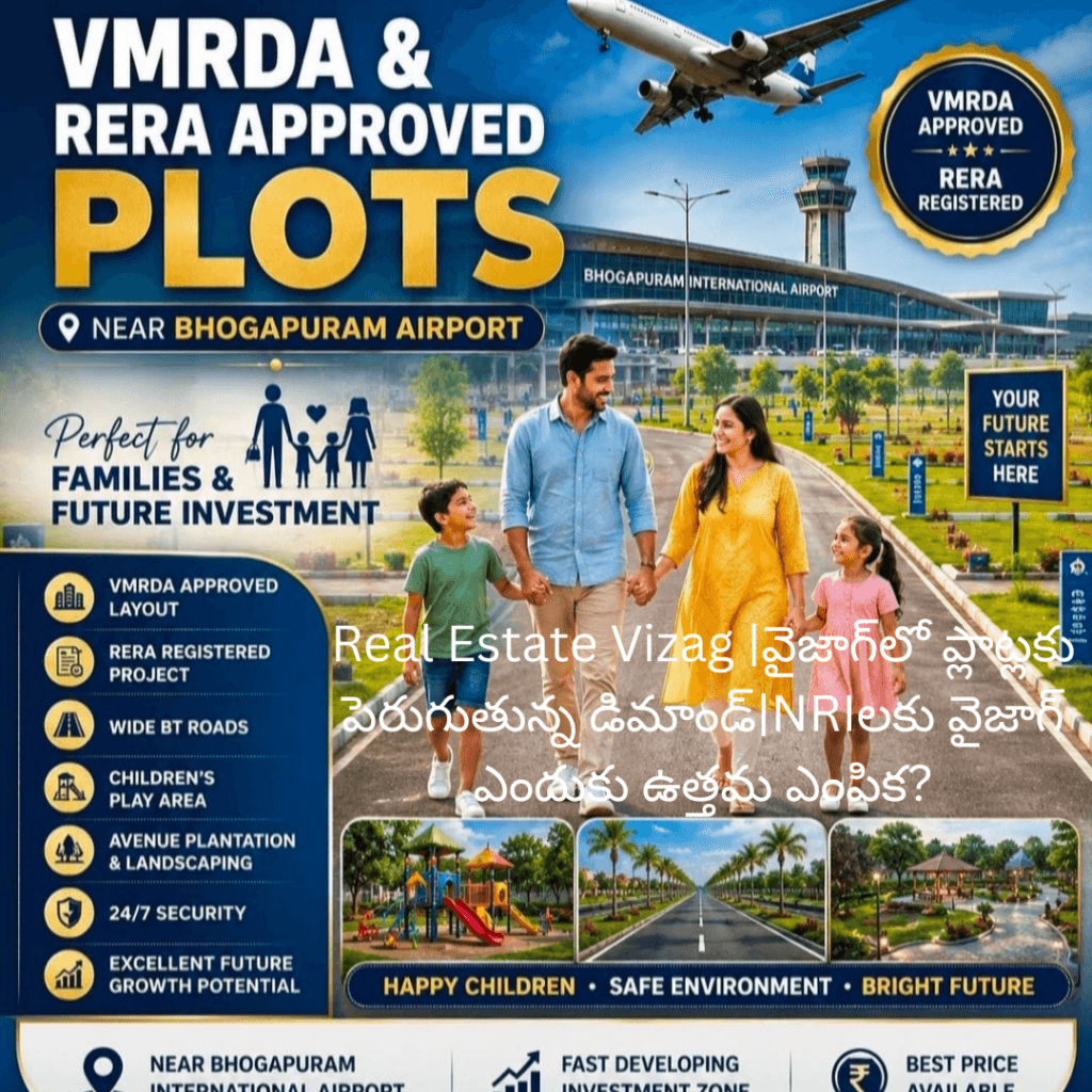 Real Estate Vizag |వైజాగ్‌లో ప్లాట్లకు పెరుగుతున్న డిమాండ్|NRIలకు వైజాగ్ ఎందుకు ఉత్తమ ఎంపిక?